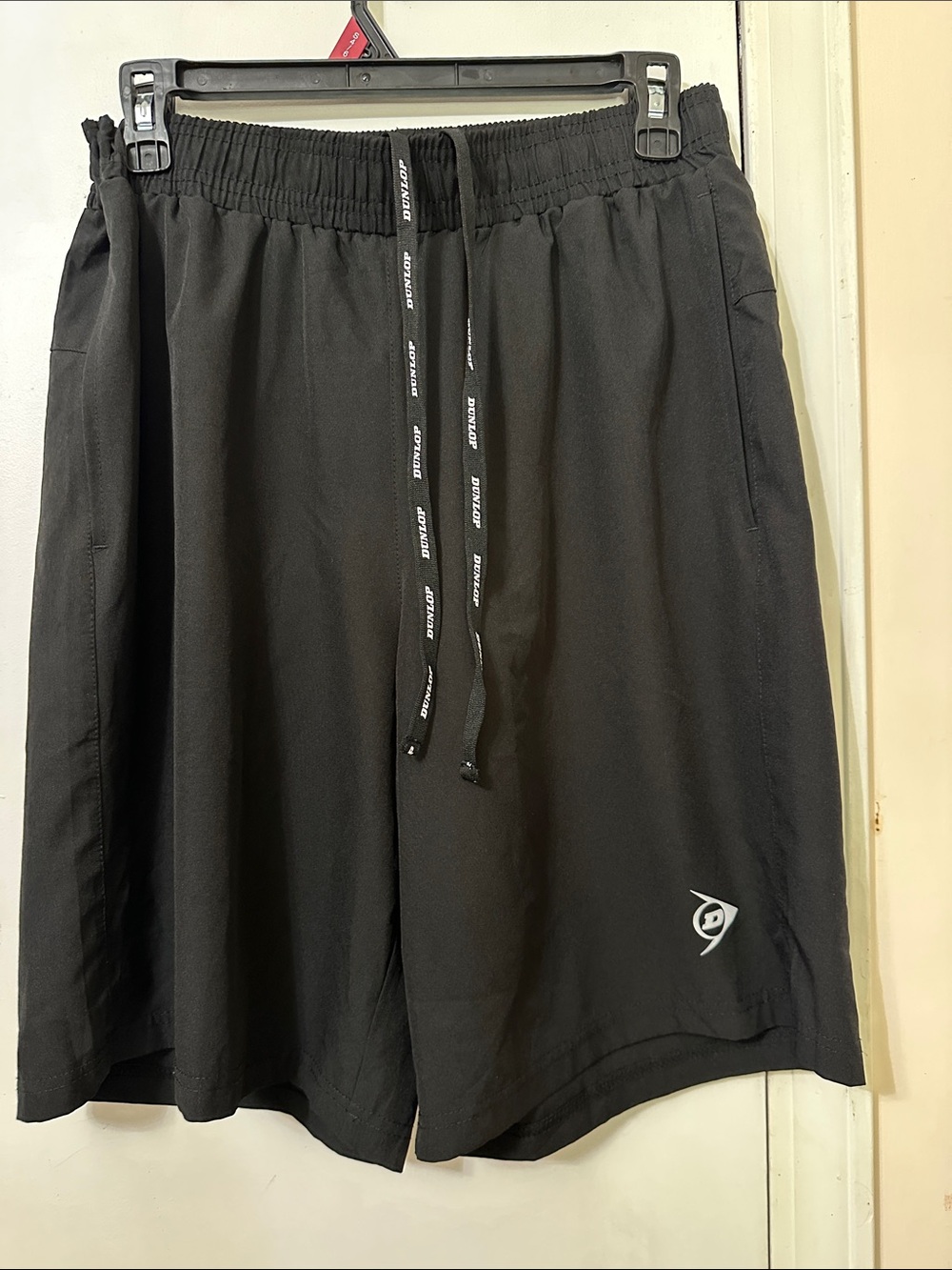 Dunlop Men's Black Athletic Training Shorts with Drawstring